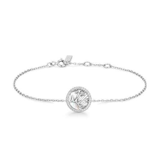  Sunshine Chaser - Silber / Rhodiniert - Zirkonia - 18,5cm
